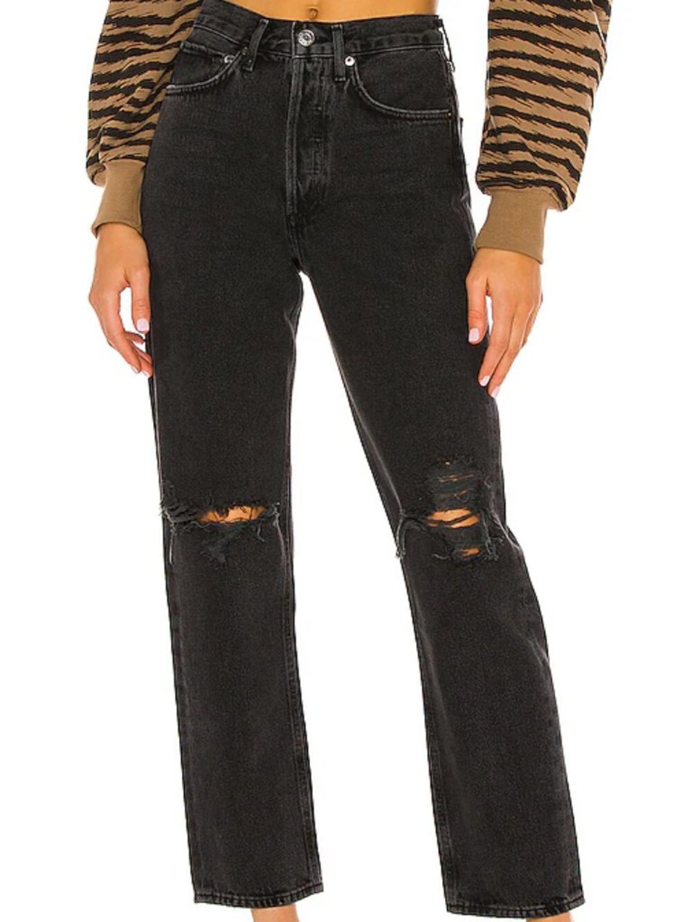 Agolde 90s Midrise Loose in Smokestack size 24